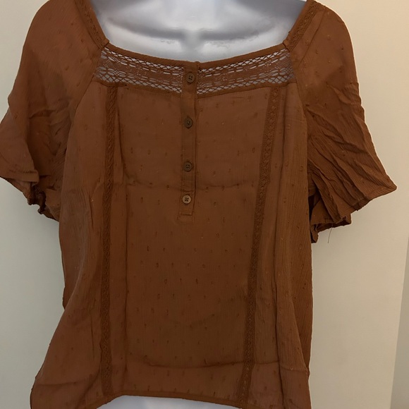 Free people rust color blouse - Picture 3 of 8